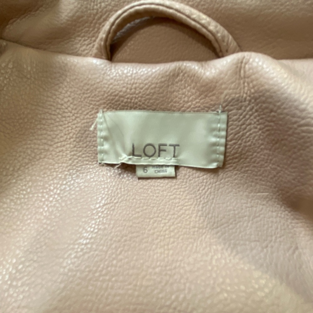 LOFT Blush Leather riverdale diy Jacket - Picture 3 of 4
